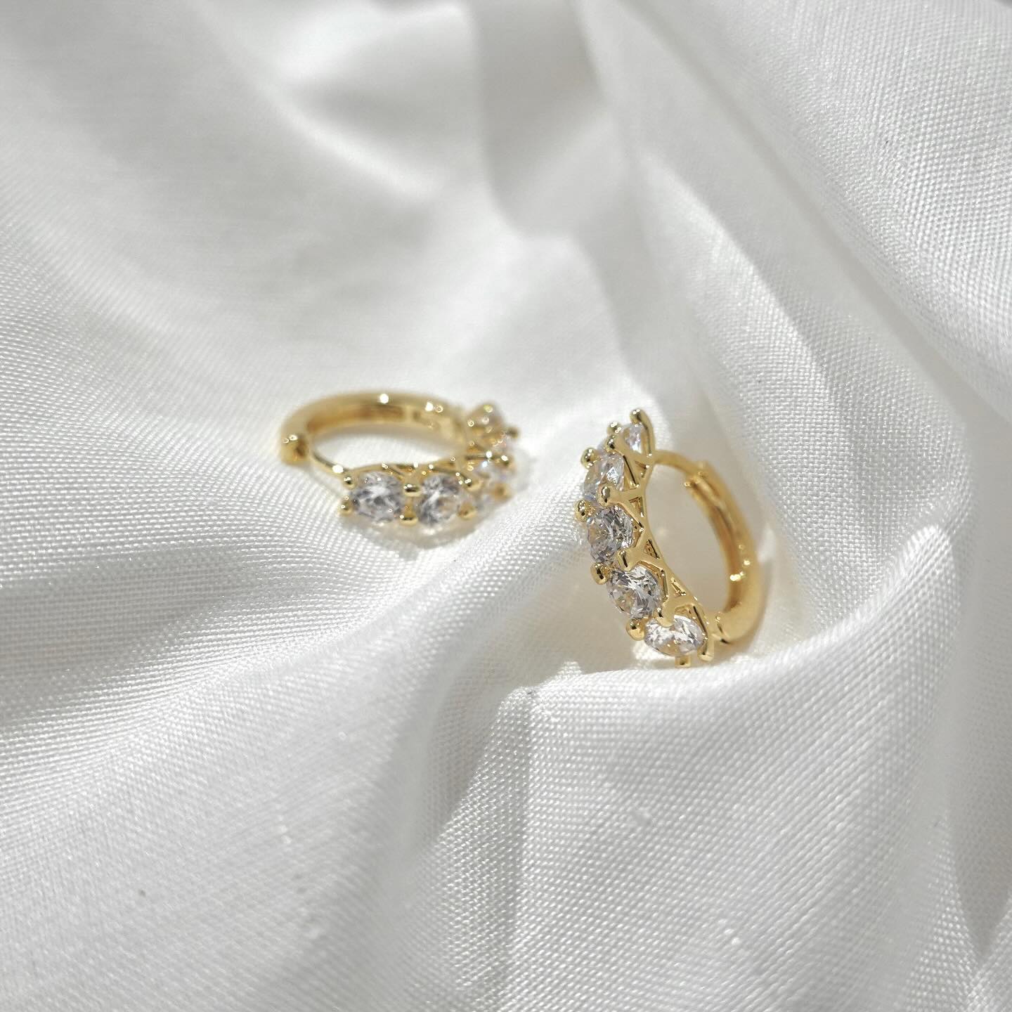 Gregory Ladner Huggie CZ Earring