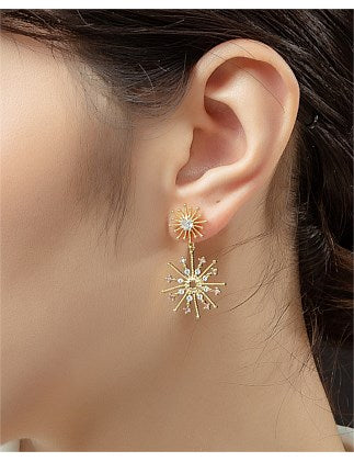 Gregory Ladner Fine Starburst Drop Earring