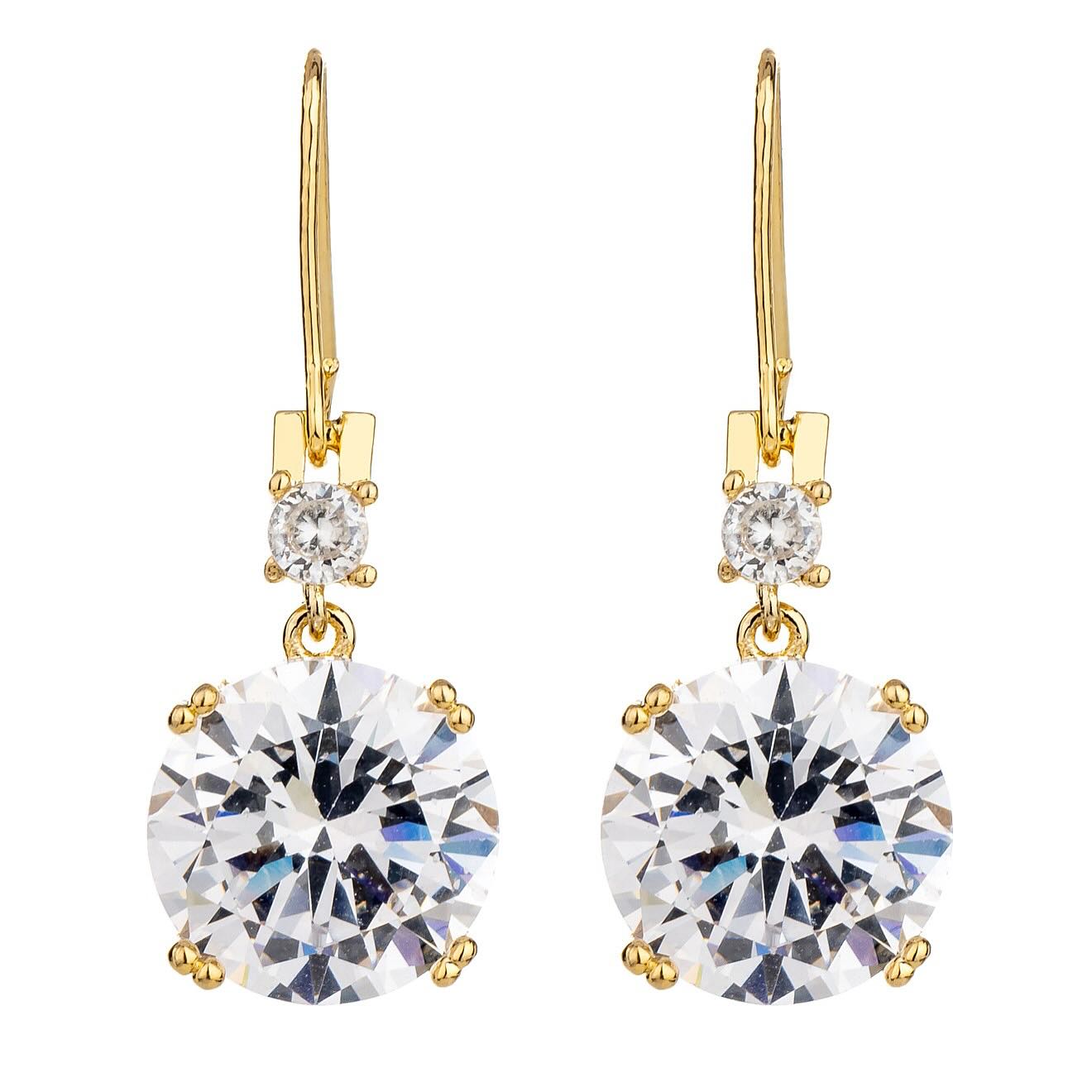 Gregory Ladner Large CZ Drop Earring