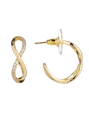 Gregory Ladner CZ Twist Strand Earrings