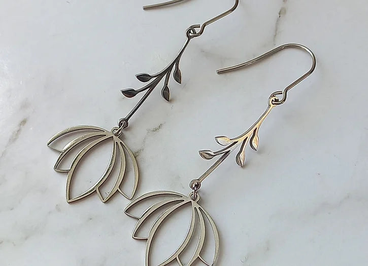 Jojo B Hanging Flower Earrings