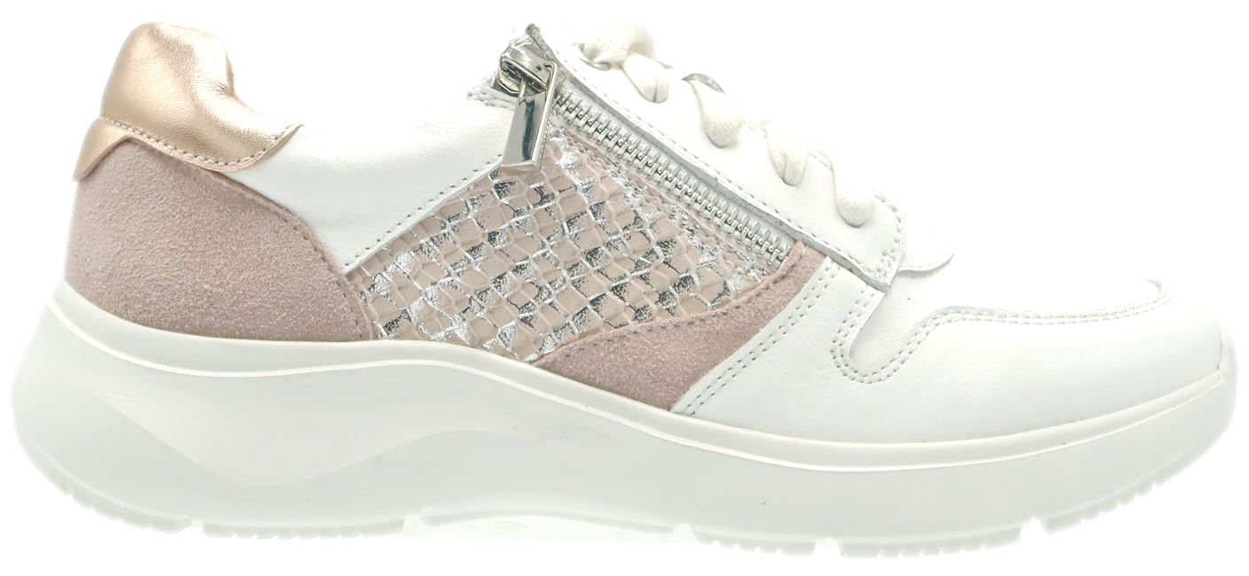 Mile Sneaker by Cassini - Silver Zip main image 0