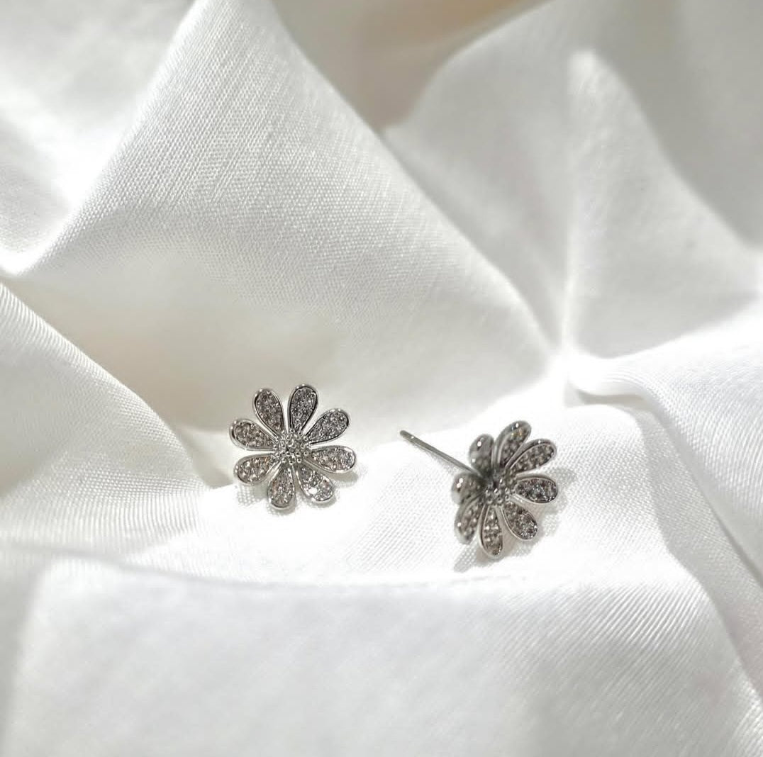 Gregory Ladner Micro CZ Daisy Earring