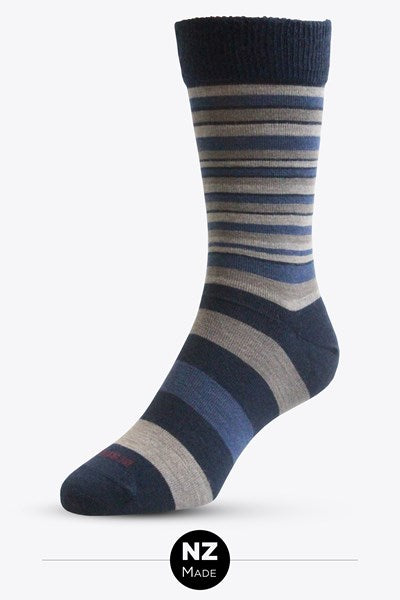 NZ Sock Co Multi Stripe Merino Mens